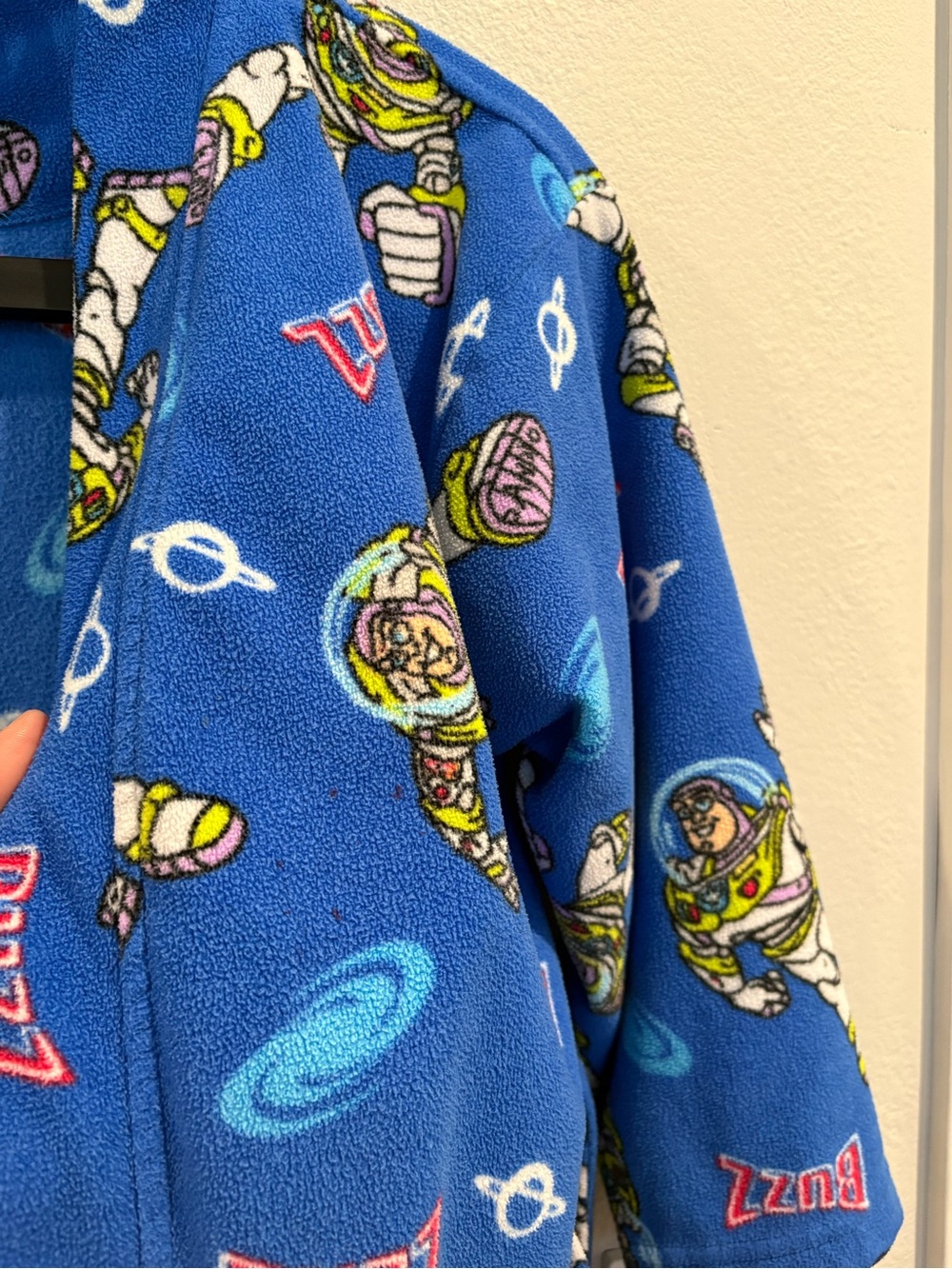 Vintage Disney Pixar Buzz Lightyear Toy Story Kids Robe Size M 6/7 EUC - Picture 12 of 12